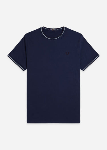 Fred Perry T-shirts Twin tipped t-shirt - Tennis Blue Silver Blue Navy