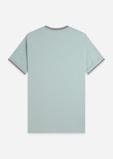 Fred Perry T-shirts Twin tipped t-shirt - Silver Blue Tennis Blue Cinnamon