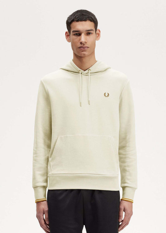 Fred Perry Hoodies  Tipped hooded sweatshirt - oatmeal 