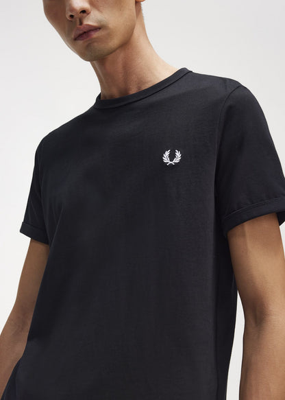 Fred Perry T-shirts  Ringer t-shirt - black 