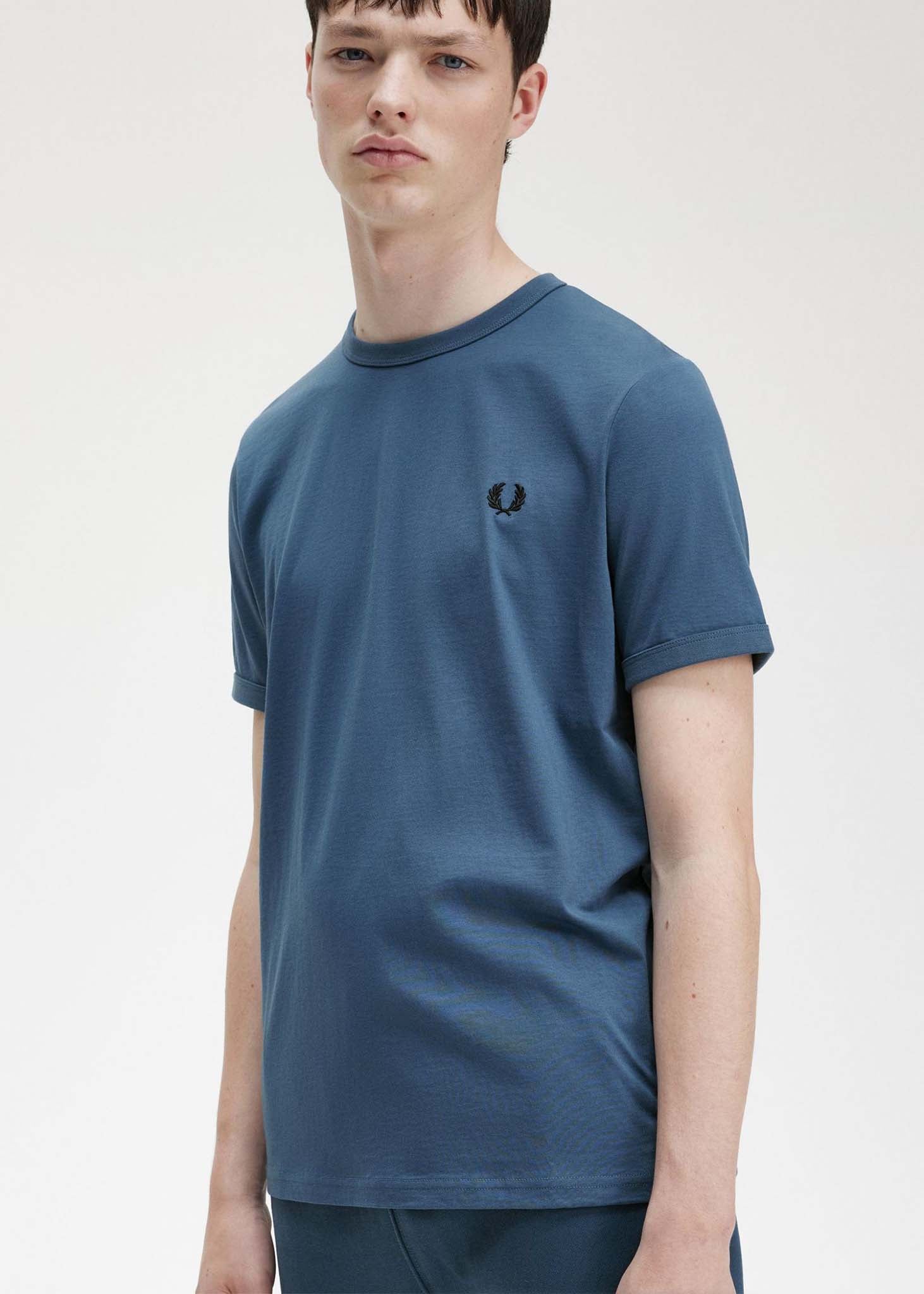 Fred Perry T-shirts  Ringer t-shirt - midnight blue 