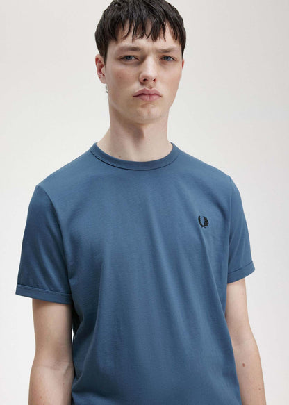 Fred Perry T-shirts  Ringer t-shirt - midnight blue 