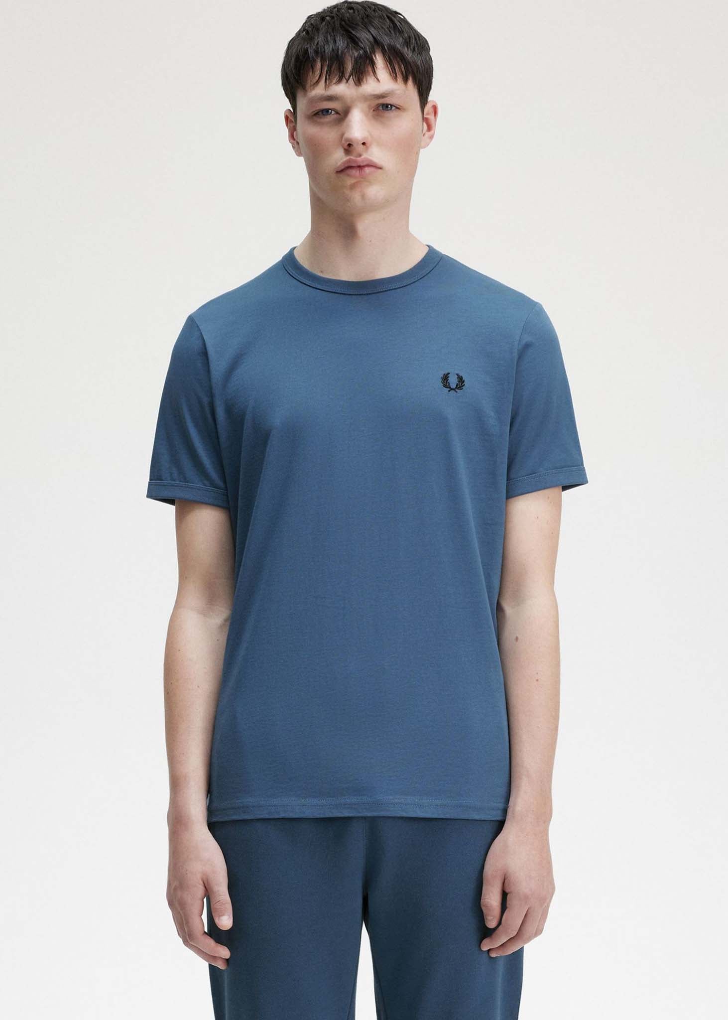 Fred Perry T-shirts  Ringer t-shirt - midnight blue 