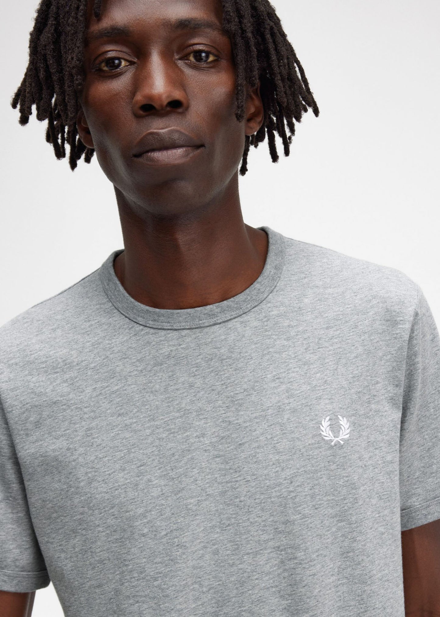 Fred Perry T-shirts  Ringer t-shirt - steel marl 