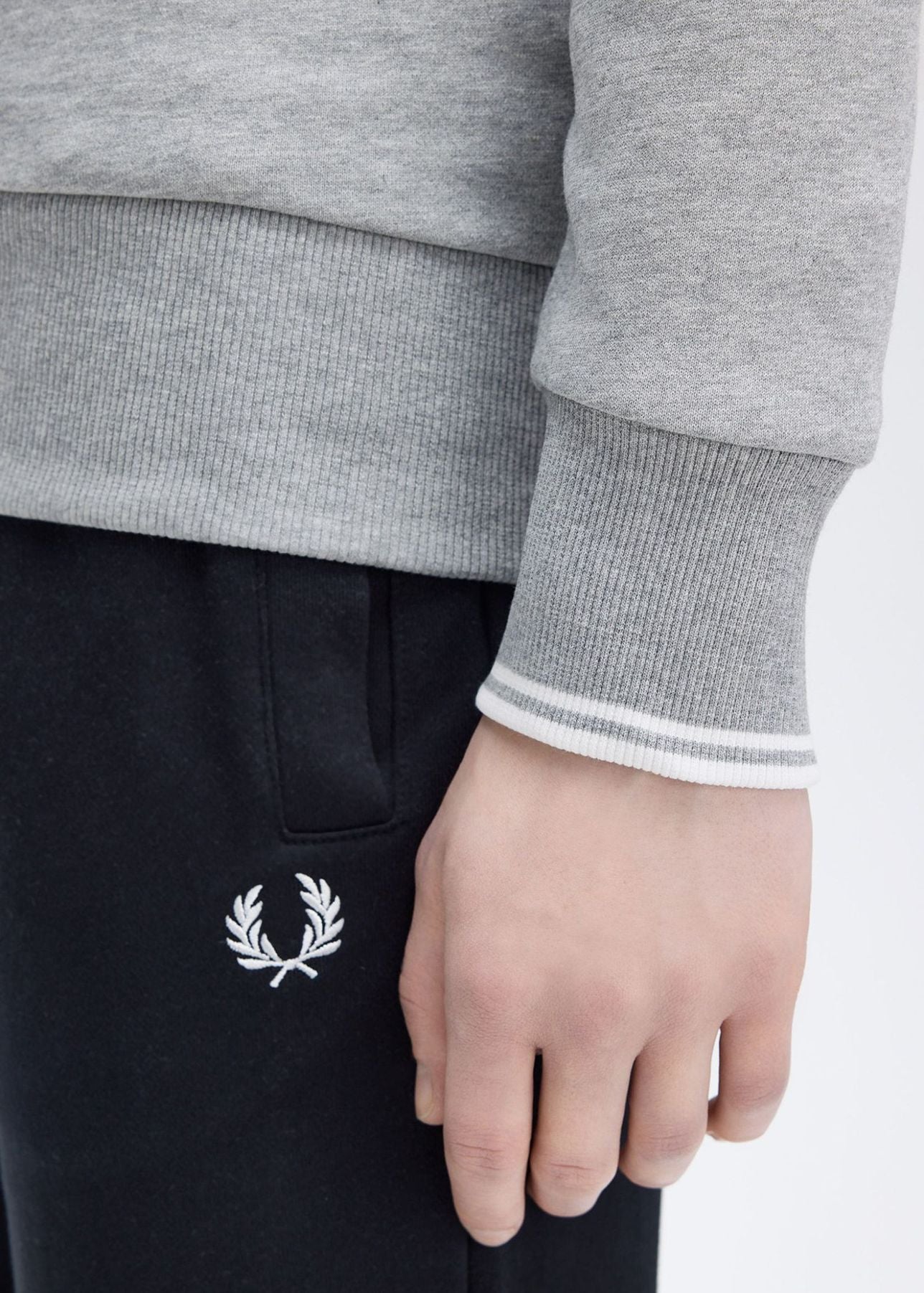 Fred Perry Truien  Half zip sweatshirt - steel marl 