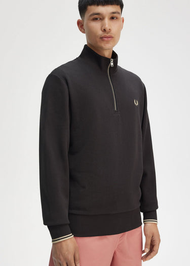 Fred Perry Truien Half zip sweat-shirt - Anchor Grey Oatmeal