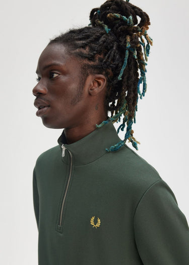 Fred Perry Truien Half zip sweat-shirt - court green