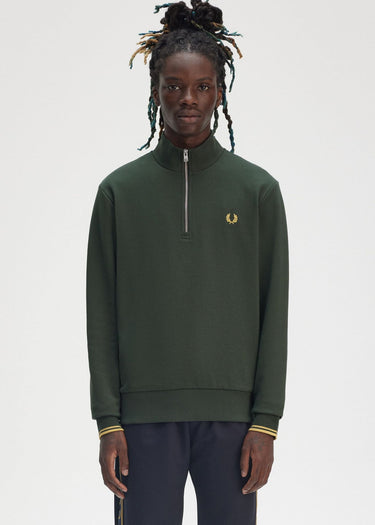 Fred Perry Truien Half zip sweat-shirt - court green