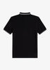 Fred Perry Polo's  Twin tipped fred perry shirt - black white white 