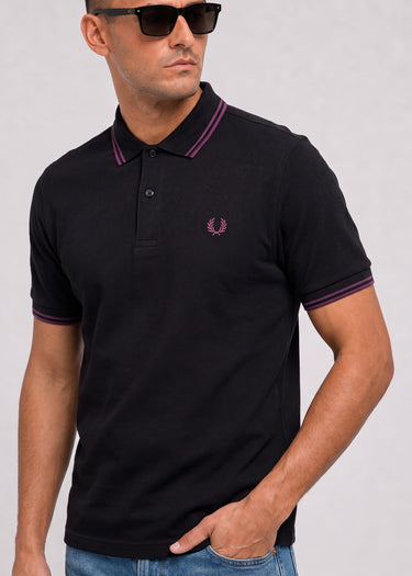 Twin tipped polo - black plum plum