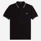 Fred Perry Polo's  Twin tipped fred perry shirt - navy-silver blue silver blue 