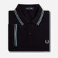 Fred Perry Polo's  Twin tipped fred perry shirt - navy-silver blue silver blue 