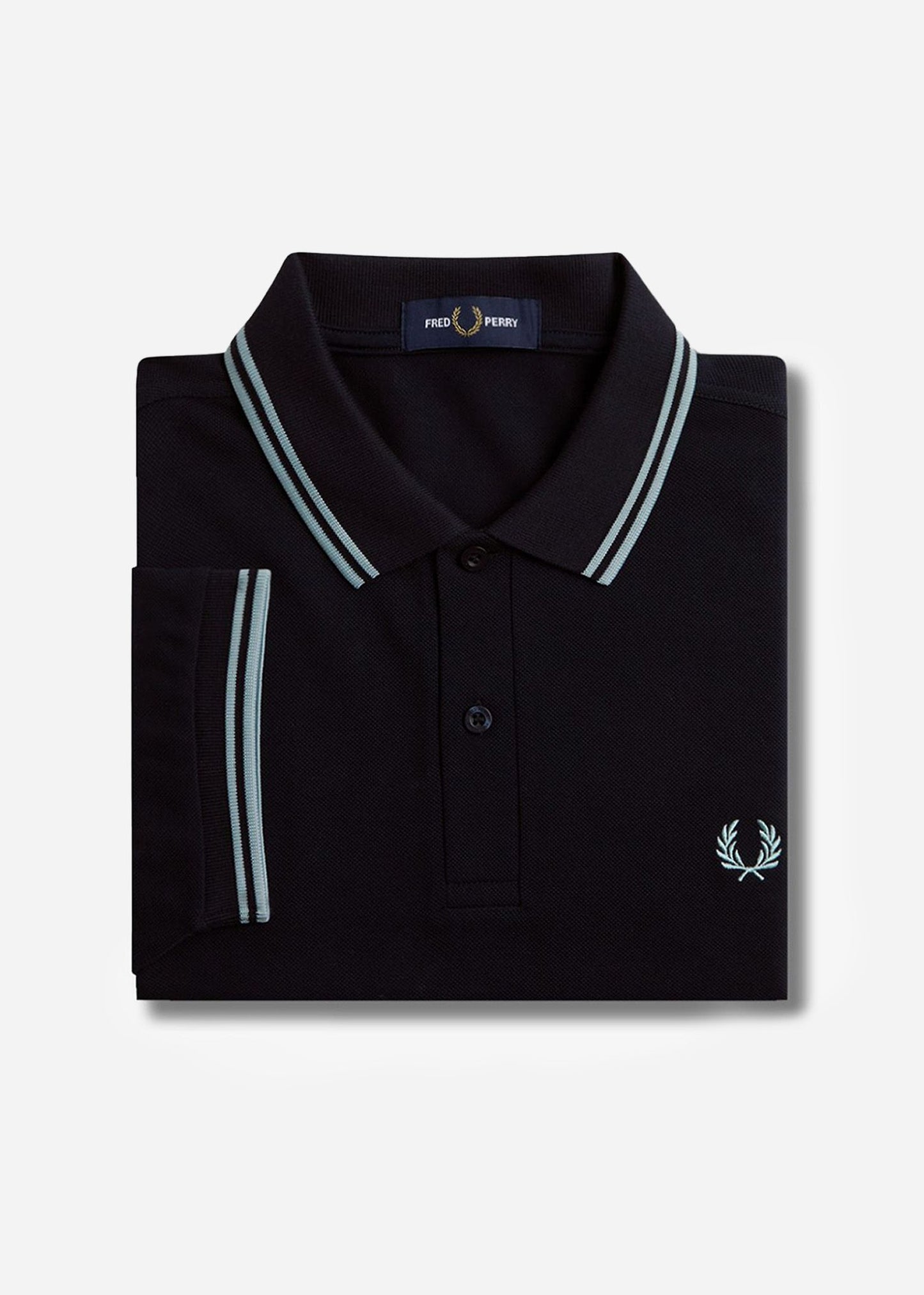 Fred Perry Polo's  Twin tipped fred perry shirt - navy-silver blue silver blue 