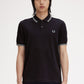 Fred Perry Polo's  Twin tipped fred perry shirt - navy-silver blue silver blue 