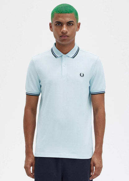 Fred Perry Polo's  Twin tipped fred perry shirt - light ice 