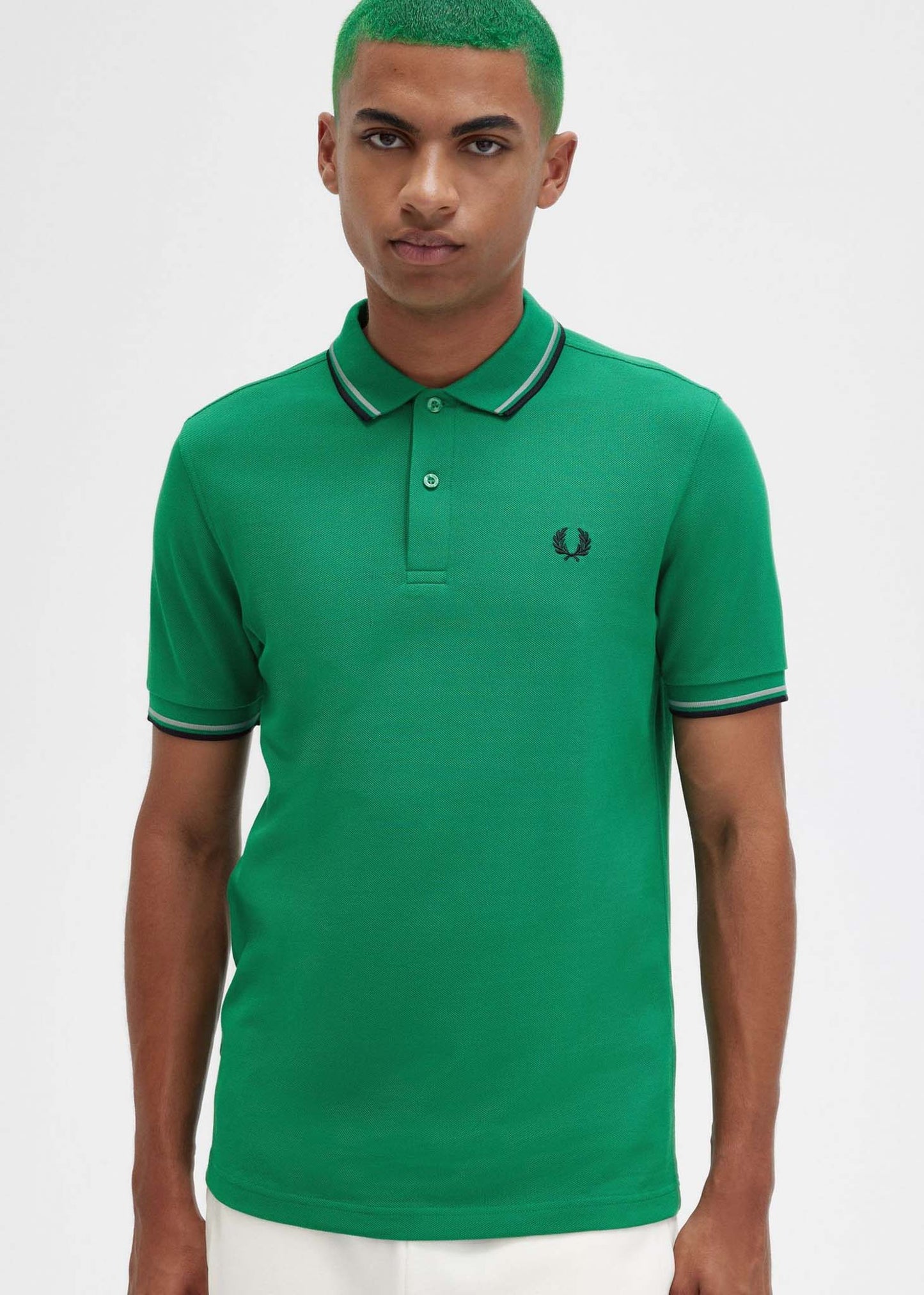 Twin tipped fred perry shirt - fp green