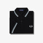 Twin tipped fred perry shirt - black light ice
