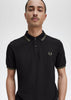 Fred Perry Polo's  Twin tipped fred perry shirt - black field green 