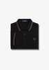 Fred Perry Polo's  Twin tipped fred perry shirt - black field green 