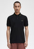 Fred Perry Polo's  Twin tipped fred perry shirt - black field green 