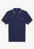 Fred Perry Polo's  Twin tipped fred perry shirt - french navy seagrass light rust 