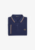 Fred Perry Polo's  Twin tipped fred perry shirt - french navy seagrass light rust 