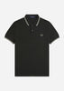 Fred Perry Polo's  Twin tipped fred perry shirt - night green seagrass 