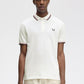 Fred Perry Polo's  Twin tipped fred perry shirt - snow white burnt red navy 