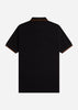 Fred Perry Polo's  Twin tipped fred perry shirt - black whisky brown 