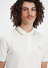 Fred Perry Polo's  Twin tipped Fred Perry shirt - snow white oatmeal white stone 