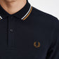 Twin tipped Fred Perry shirt - navy snow white shsto