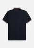 Fred Perry Polo's  Twin tipped Fred Perry shirt - navy snow white shsto 