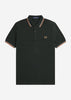 Fred Perry Polo's  Twin tipped fred perry shirt - night green 