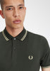 Fred Perry Polo's  Twin tipped fred perry shirt - field green oatmeal 