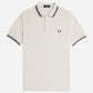 Fred Perry Polo's  Twin tipped fred perry shirt - porridge marl anchor grey anchor grey 