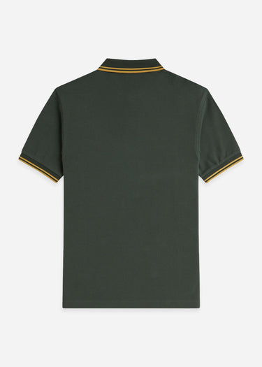 Fred Perry Polo's Twin tipped fred perry polo shirt- Court Green Honeycomb