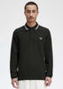 Fred Perry Longsleeve Polo's  LS twin tipped shirt - night green snow white 