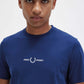 Embroidered t-shirt - french navy