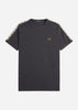 Fred Perry T-shirts  Contrast tape ringer t-shirt - anchor grey black 