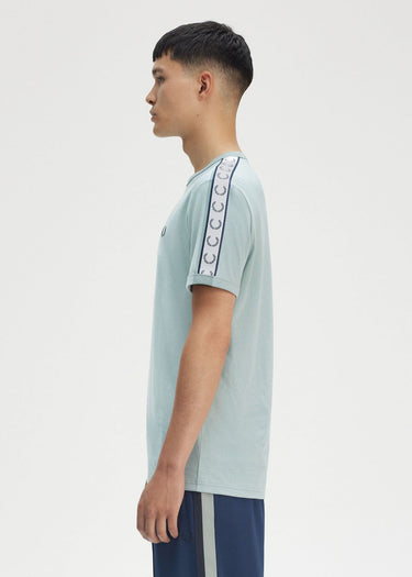 Fred Perry T-shirts Taped ringer t-shirt - silver blue
