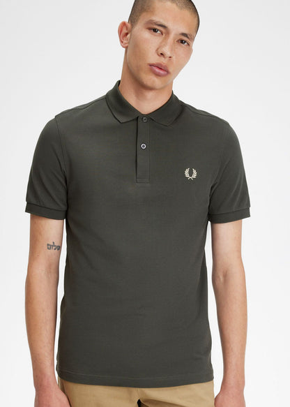 Fred Perry Polo's  Plain fred perry shirt - fieldgreen oatmeal 