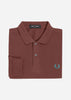 Fred Perry Longsleeve Polo's  LS plain fred perry shirt - whisky brown 