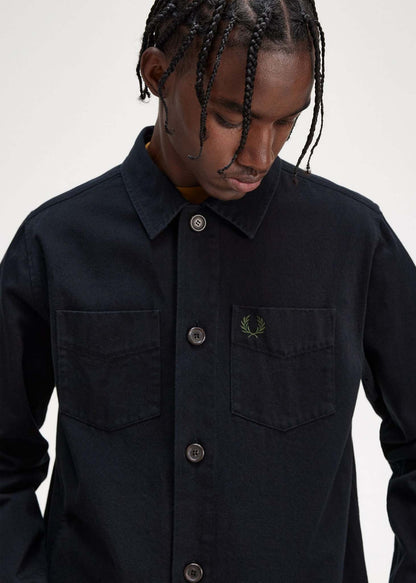 Fred Perry Overshirts  Twill overshirt - black 