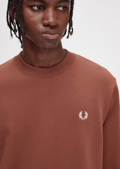 Fred Perry Truien  Rave graphic sweatshirt - whisky brown 