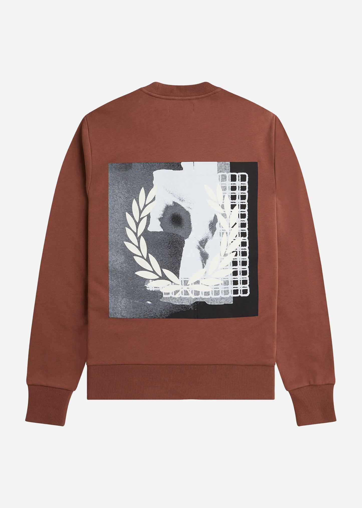 Fred Perry Truien  Rave graphic sweatshirt - whisky brown 