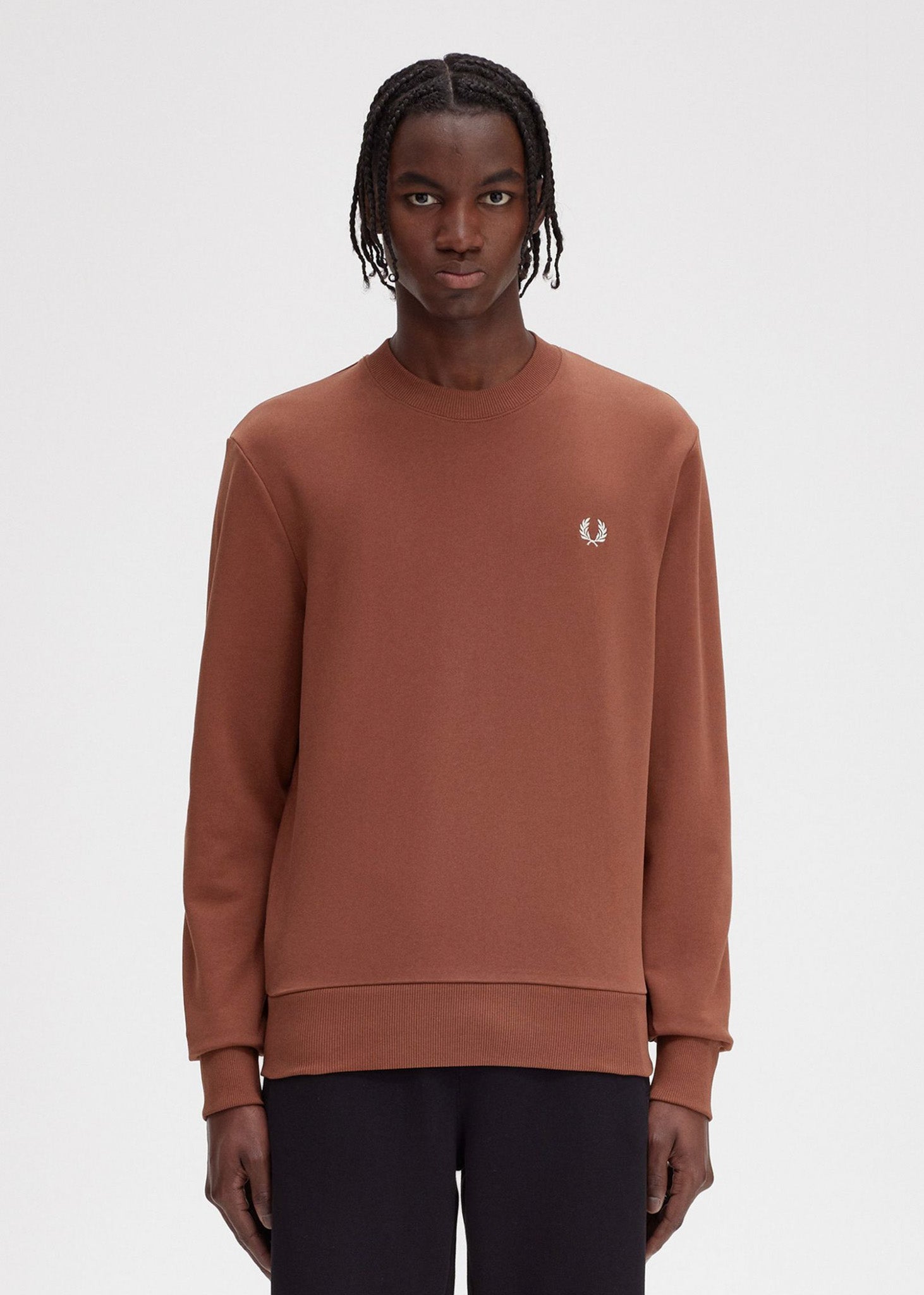 Fred Perry Truien  Rave graphic sweatshirt - whisky brown 
