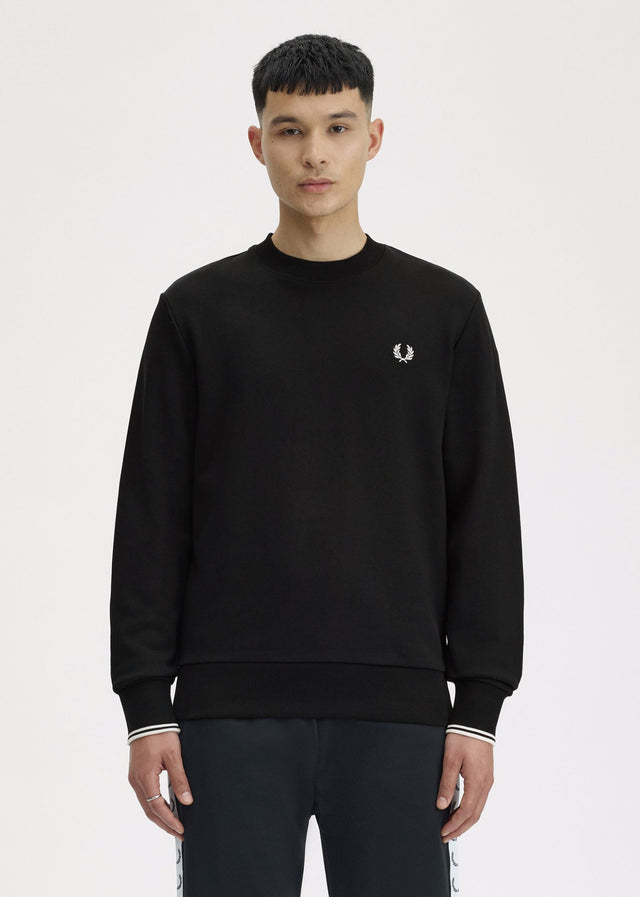 Fred Perry Sweaters Crew neck sweatshirt - black archive