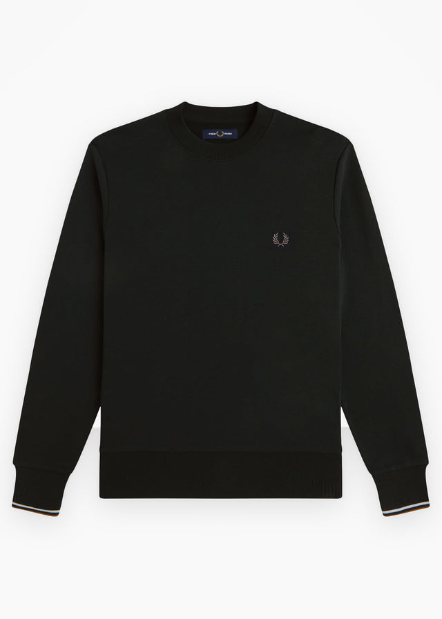 Fred Perry Sweaters Crew neck sweatshirt - night green dusky blue dark caramel