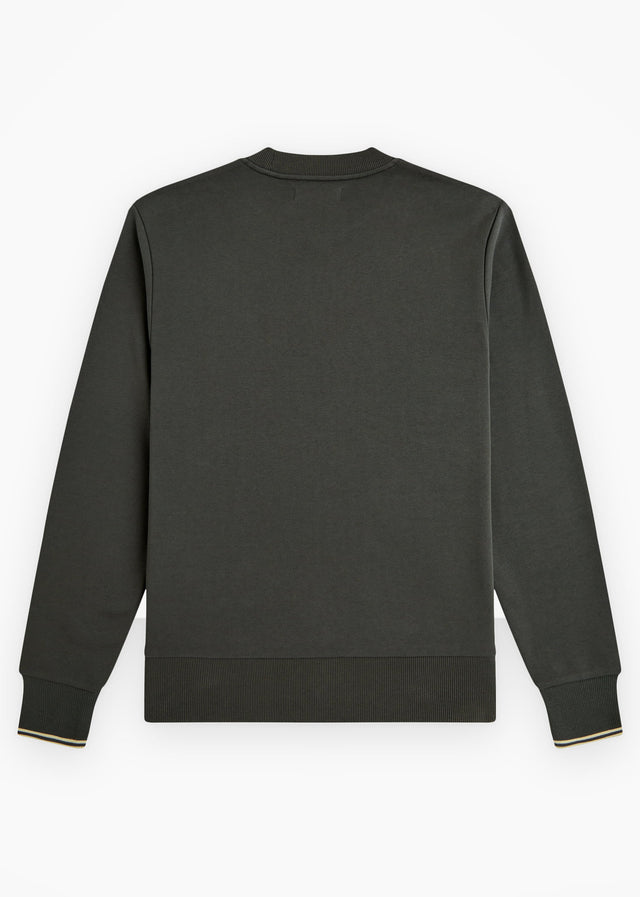 Fred Perry Sweaters Crew neck sweatshirt - field green oatmeal