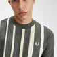 Fred Perry T-shirts  Gradient stripe t-shirt - field green 